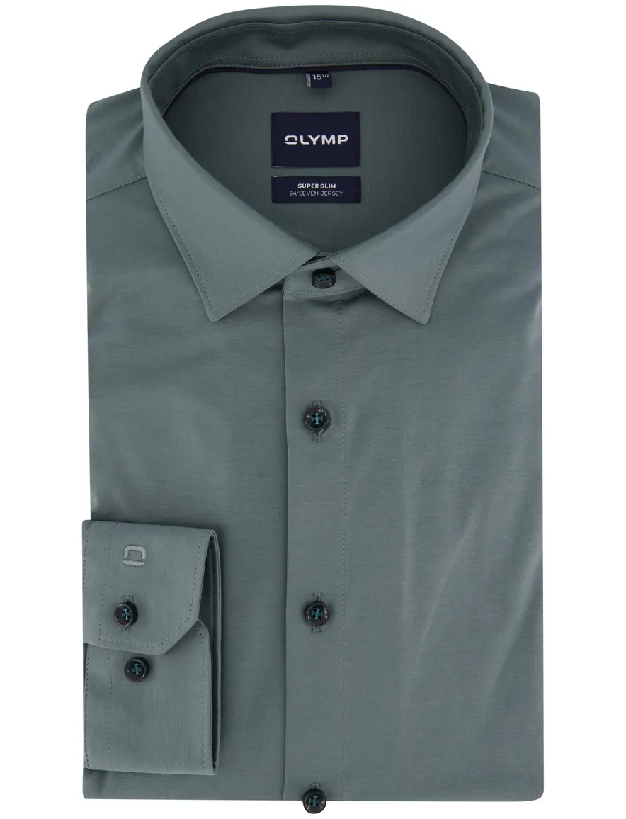 Overhemd Olymp groen Shirt dress ml 5