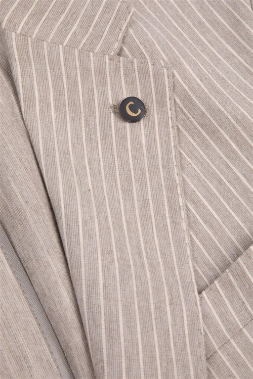 Cavallaro Colberts Mattia colbert zand slim fit