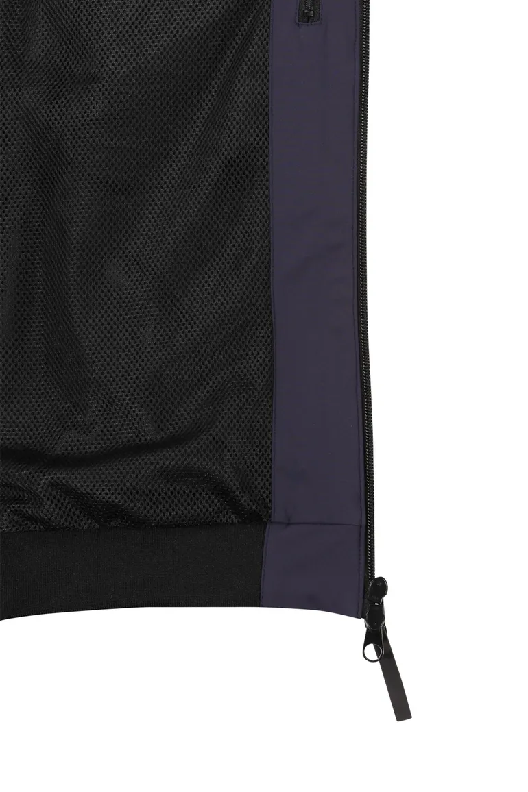 Portofino tussenjas Bergamo donkerblauw effen rits normale fit