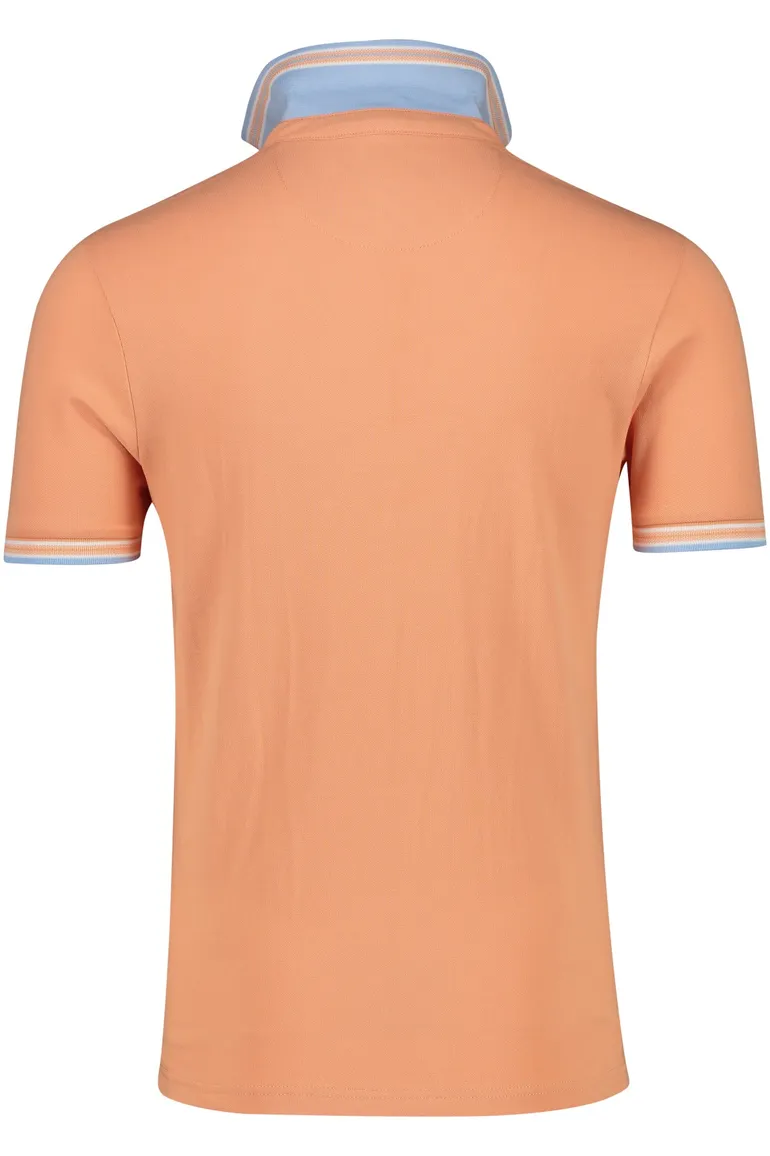 Portofino polo normale fit oranje effen Imola katoen