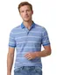 Portofino polo normale fit blauw wit gestreept katoen
