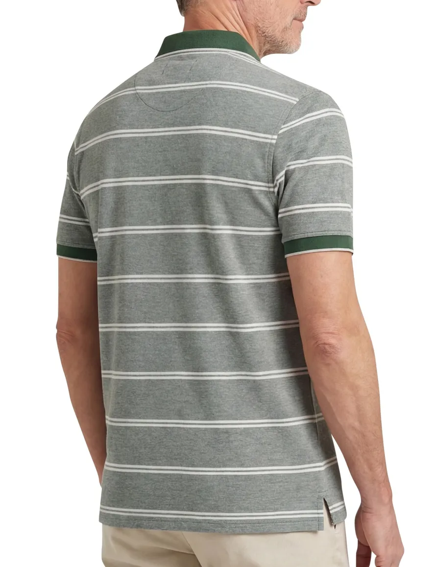 Poloshirt portofino Mugello groen gestreept
