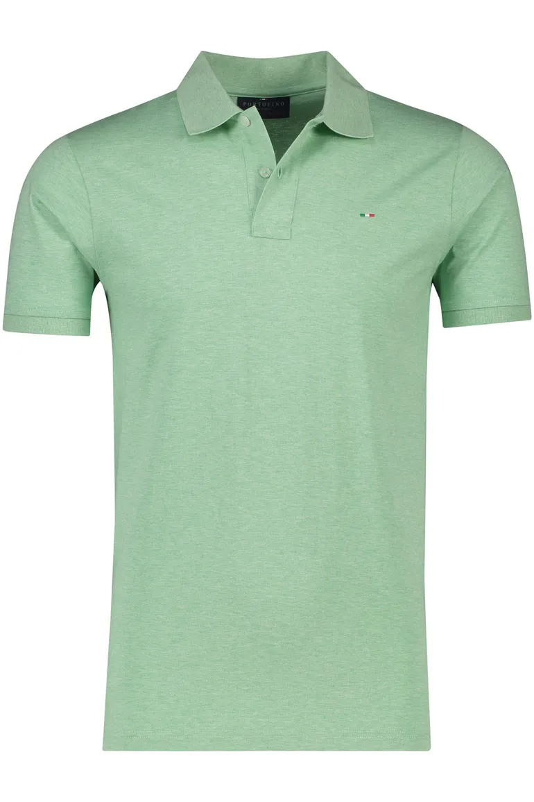 Portofino poloshirt groen effen