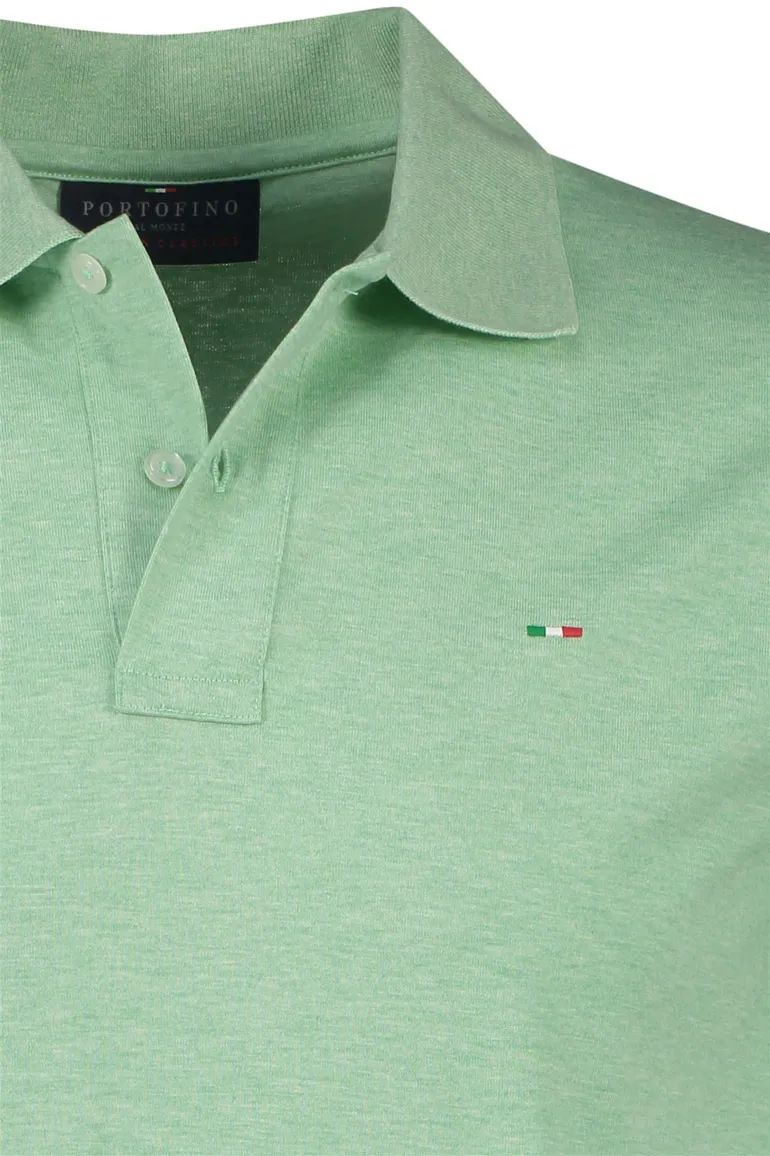 Portofino poloshirt groen effen