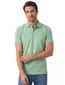 2 knoops Portofino poloshirt normale fit groen uni katoen