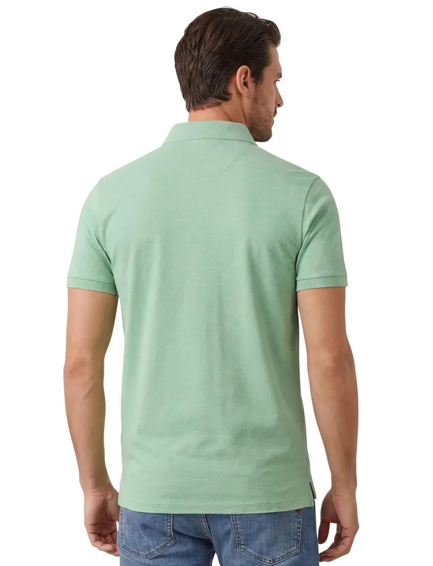 Portofino poloshirt groen effen