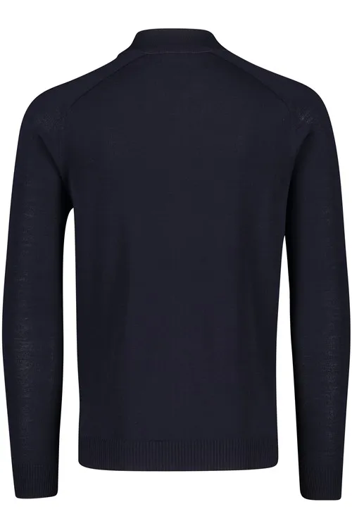 Maerz vest donkerblauw effen