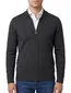 Maerz vest ronde hals grijs rits effen merinowol, wol
