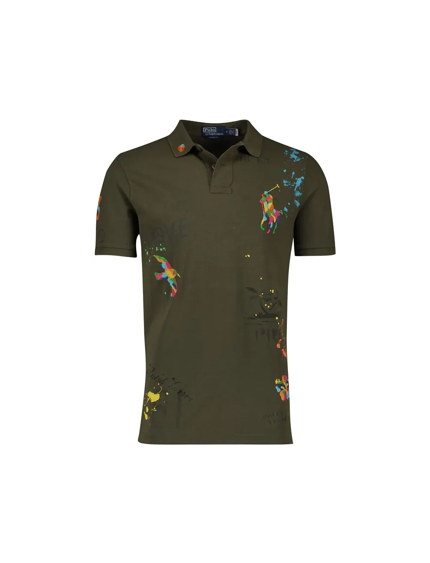 Polo Ralph Lauren poloshirt groen geprint