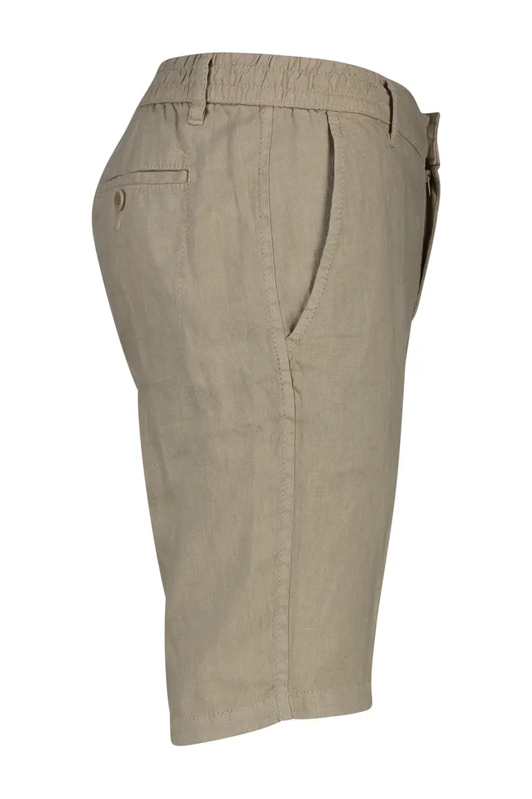 Brax korte broek linnen modern fit beige