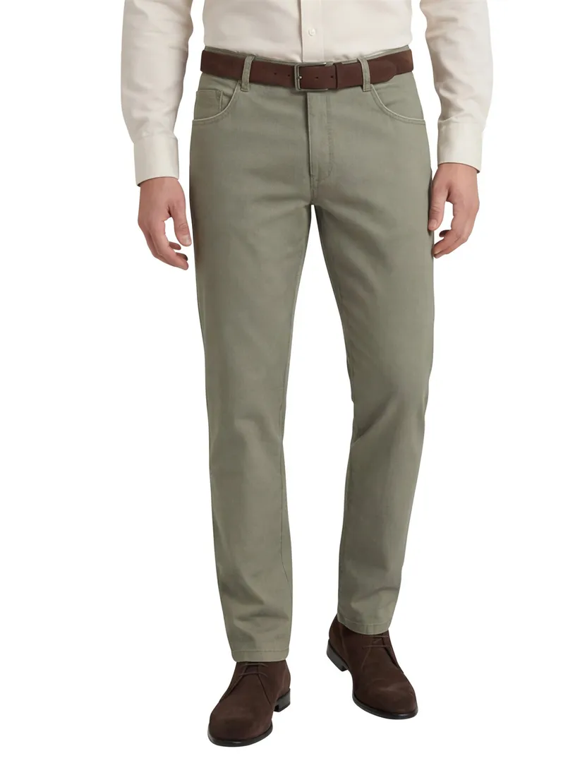 Swingfront COM4 jeans groen katoen print Big & Tall