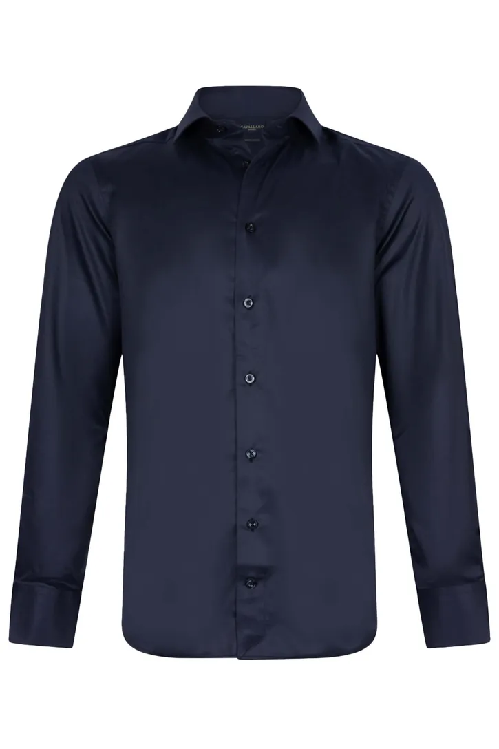 Cavallaro overhemd slim fit NOS widespread donkerblauw