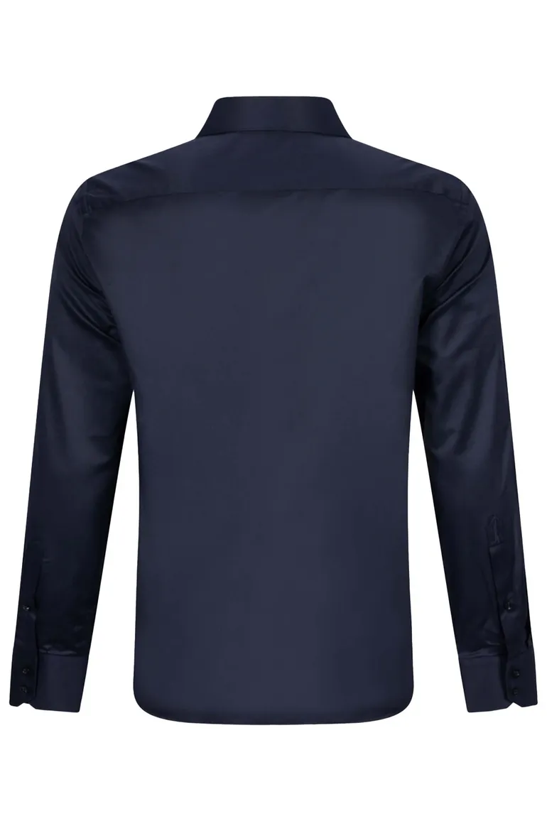 Cavallaro overhemd NOS widespread donkerblauw slim fit
