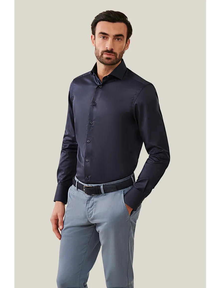 Cavallaro overhemd donkerblauw