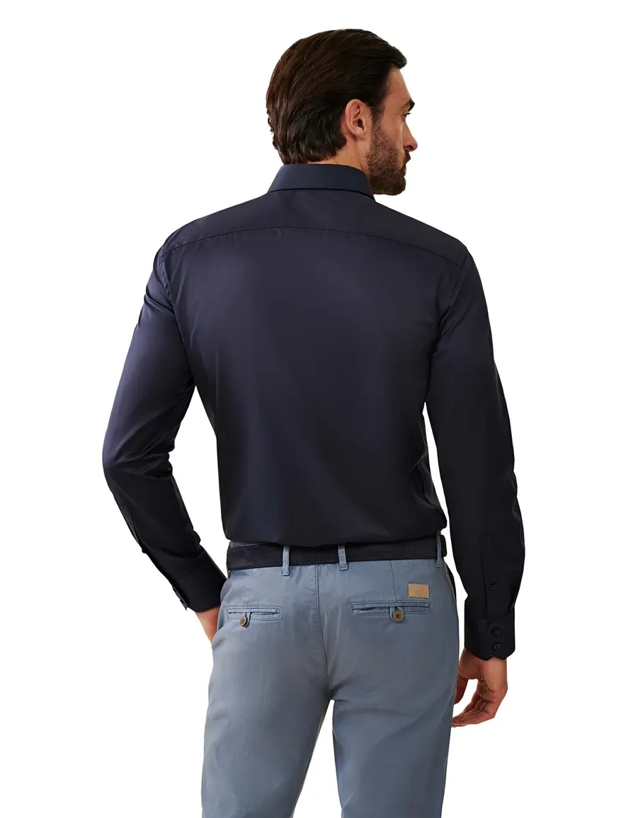 Cavallaro overhemd donkerblauw