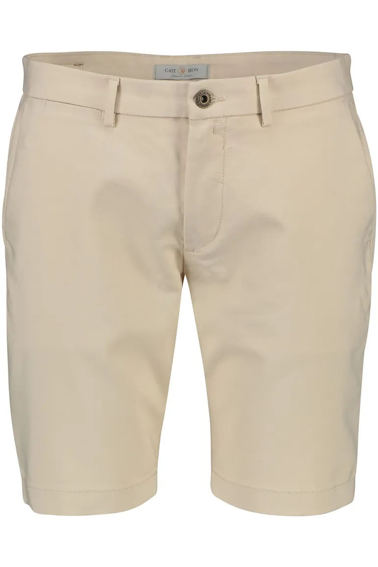 Cast Iron chino korte broek beige