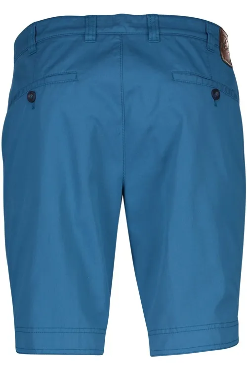 M.E.N.S. korte broek blauw effen katoen normale fit Kuba