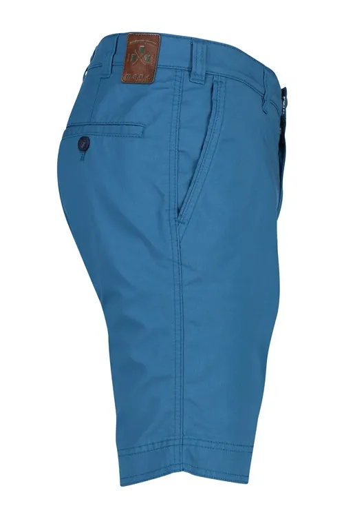 M.E.N.S. korte broek blauw effen katoen normale fit Kuba