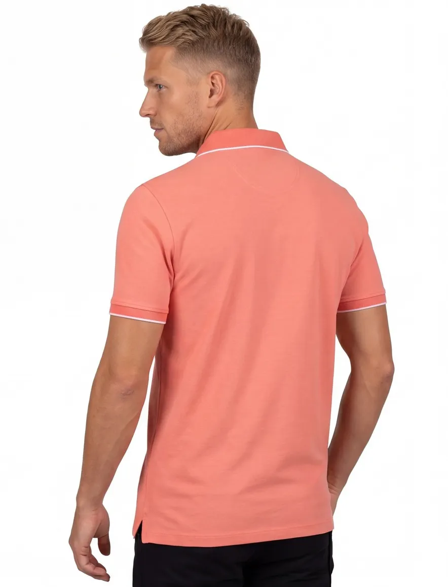 Portofino polo oranje effen