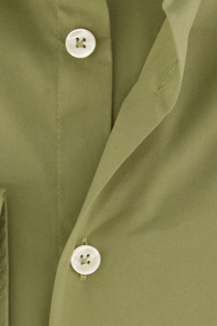 overhemd John Miller lichtgroen effen tailored fit