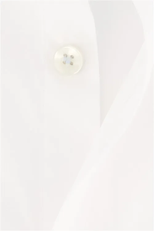 overhemd John Miller business John Miller Tailored Fit normale fit wit effen katoen