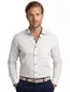 Ledub overhemd stretch wit geprint