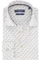 Ledub business overhemd Ledûb Modern Fit New normale fit wit geprint katoen wide spread boord