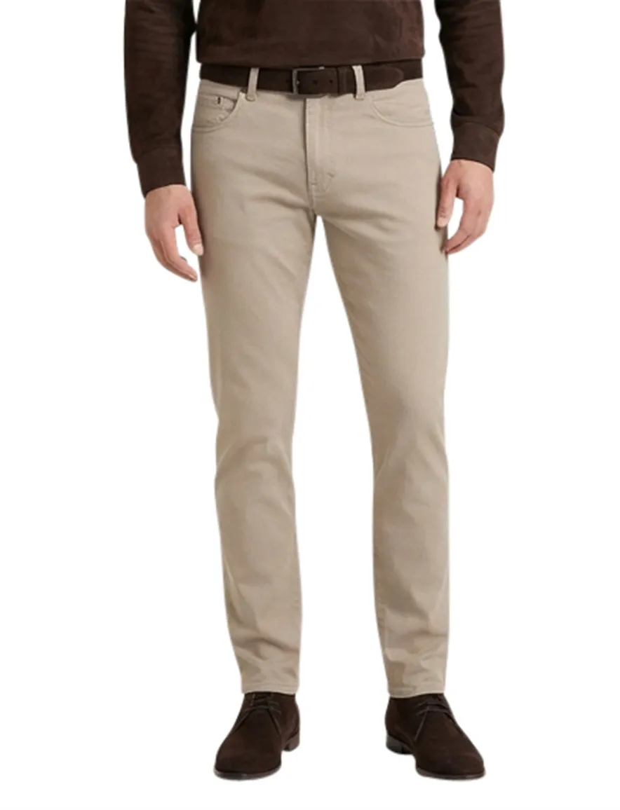 Pierre Cardin Antibes 5 Pocket beige katoen Big & Tall