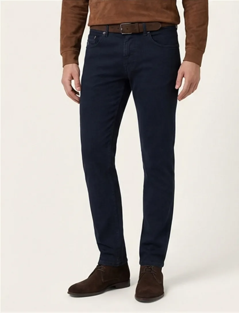 Pierre Cardin Antibes 5 Pocket donkerblauw katoen