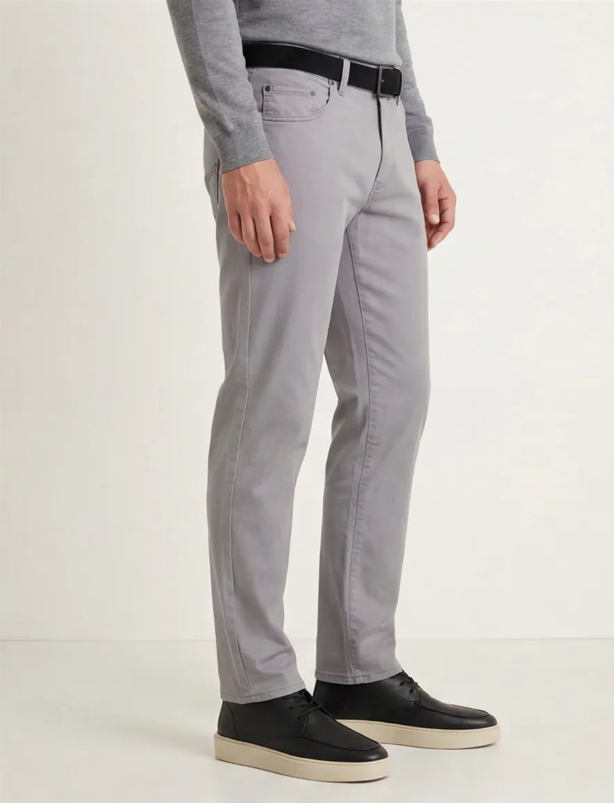 Pierre Cardin Antibes 5 Pocket grijs katoen Big & Tall