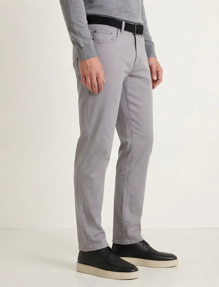 Pierre Cardin Antibes 5 Pocket grijs katoen