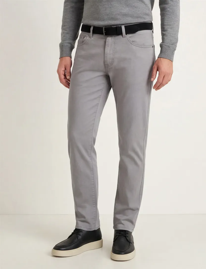 Pierre Cardin Antibes 5 Pocket grijs katoen