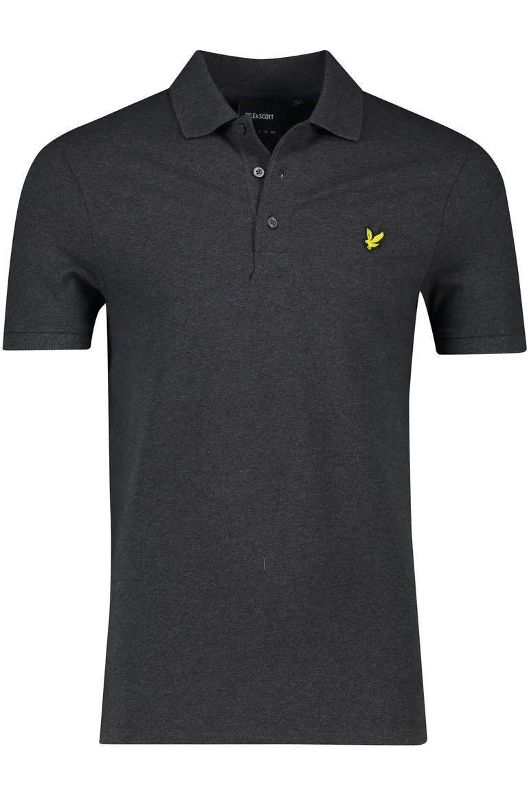 Lyle & Scott polo grijs effen