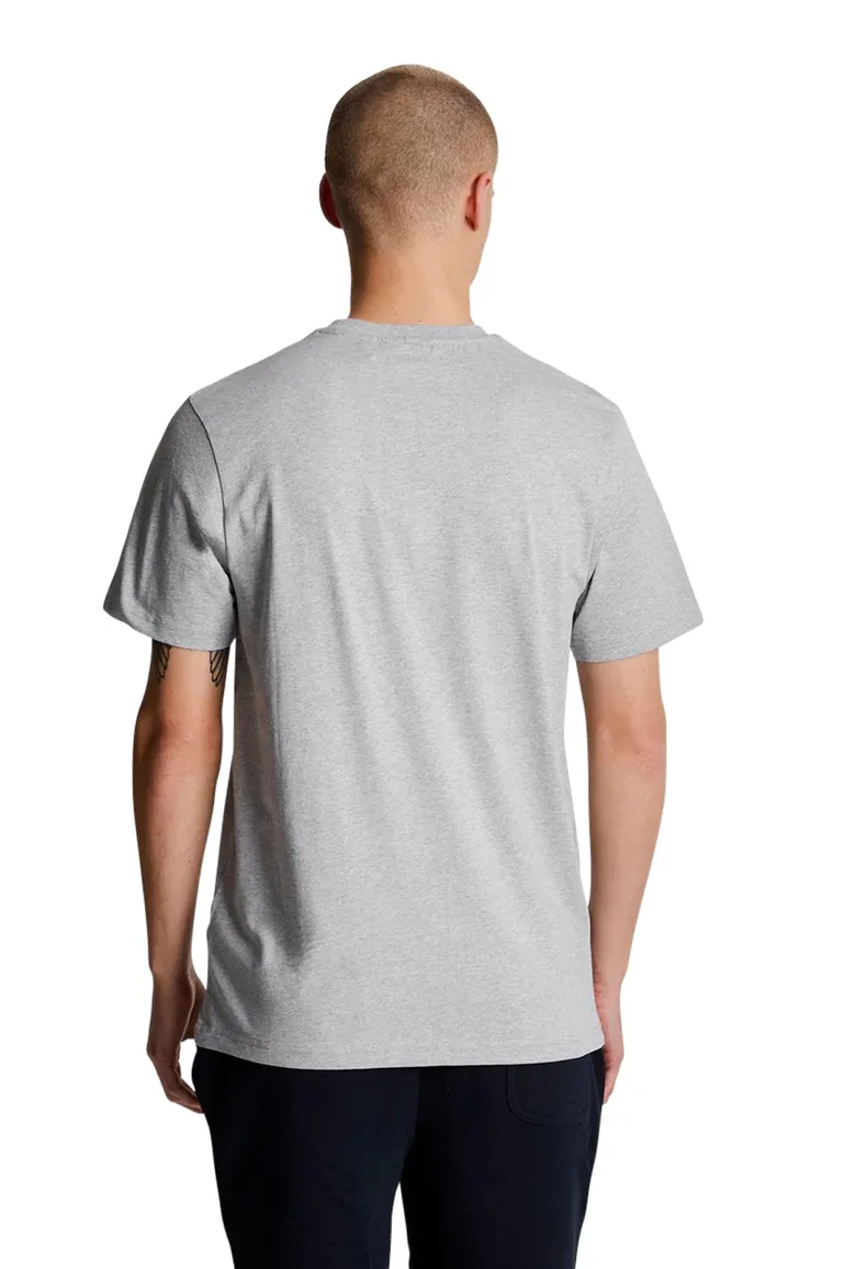 Lyle & Scott t-shirt grijs ronde hals