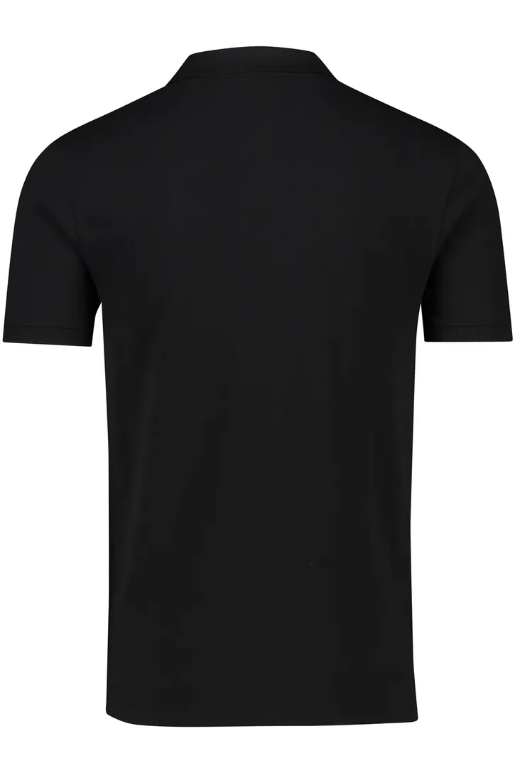 Lyle & Scott polo slim fit zwart katoen met logo