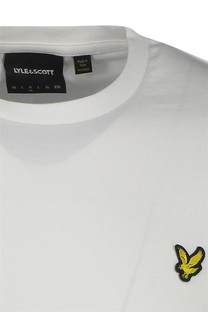 Lyle & Scott t-shirt slim fit wit ronde hals