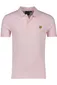 Lyle & Scott polo slim fit lichtroze effen katoen