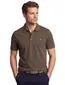 Lyle & Scott polo slim fit groen effen 3 knoops katoen