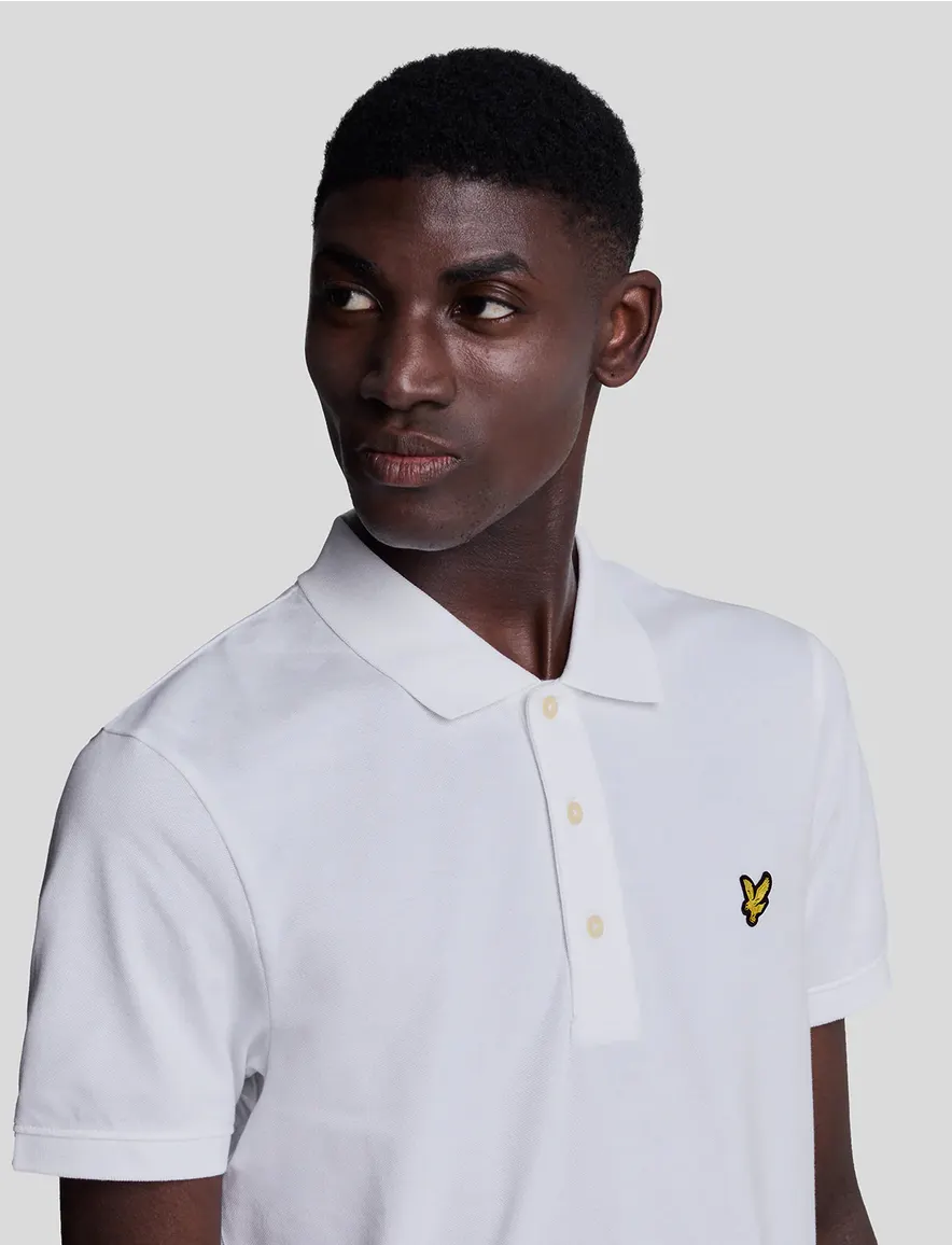 Lyle & Scott poloshirt korte mouw wit