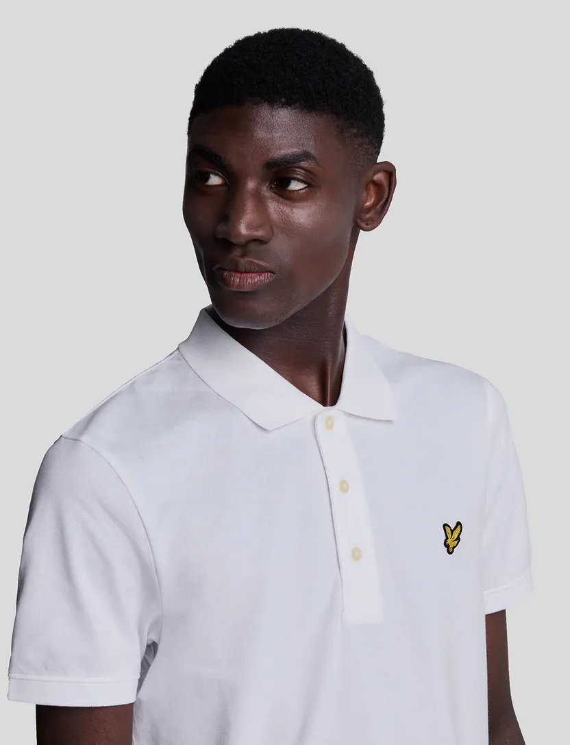 poloshirt korte mouw Lyle & Scott wit