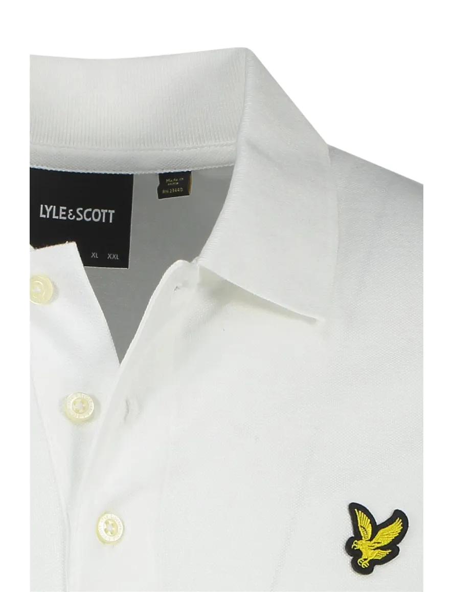 Lyle & Scott poloshirt korte mouw wit