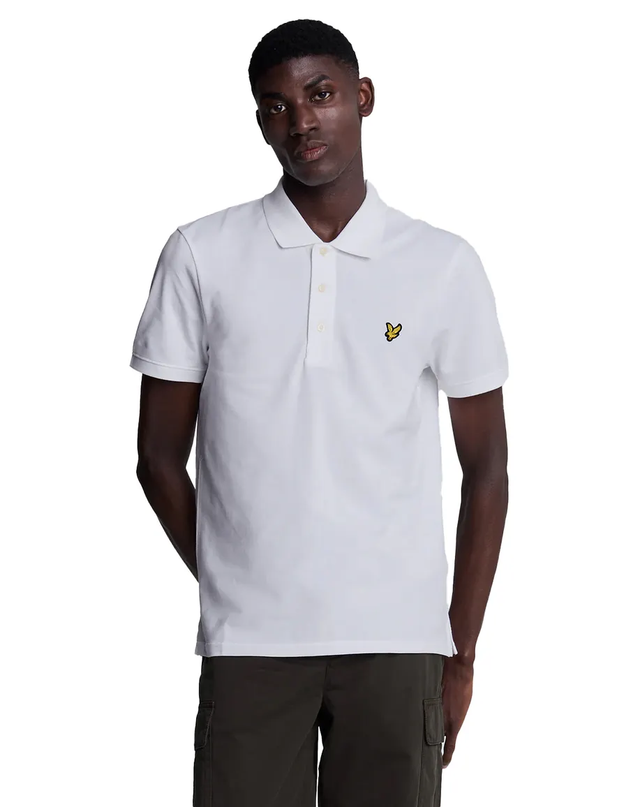 Lyle & Scott poloshirt korte mouw wit