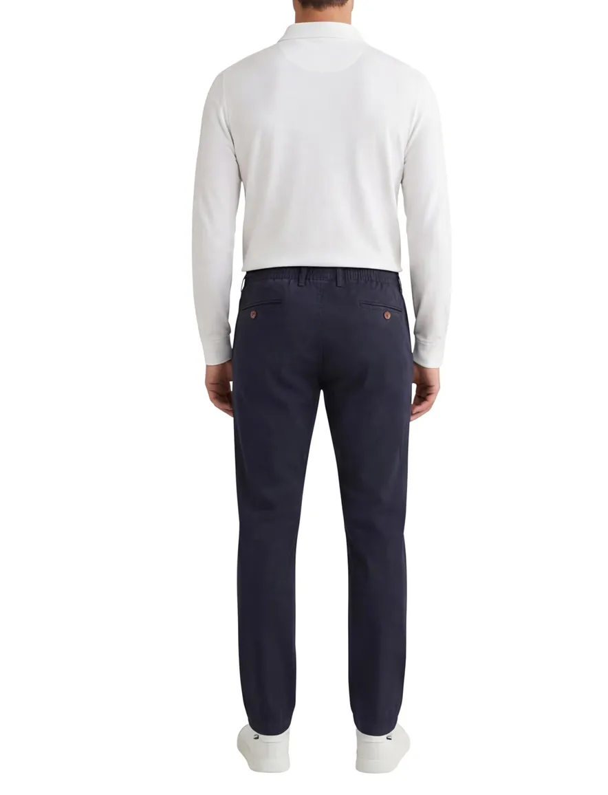 Com4 Herman chino donkerblauw