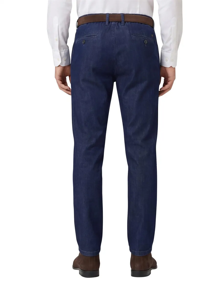 COM4 Herman demin broek elastische band