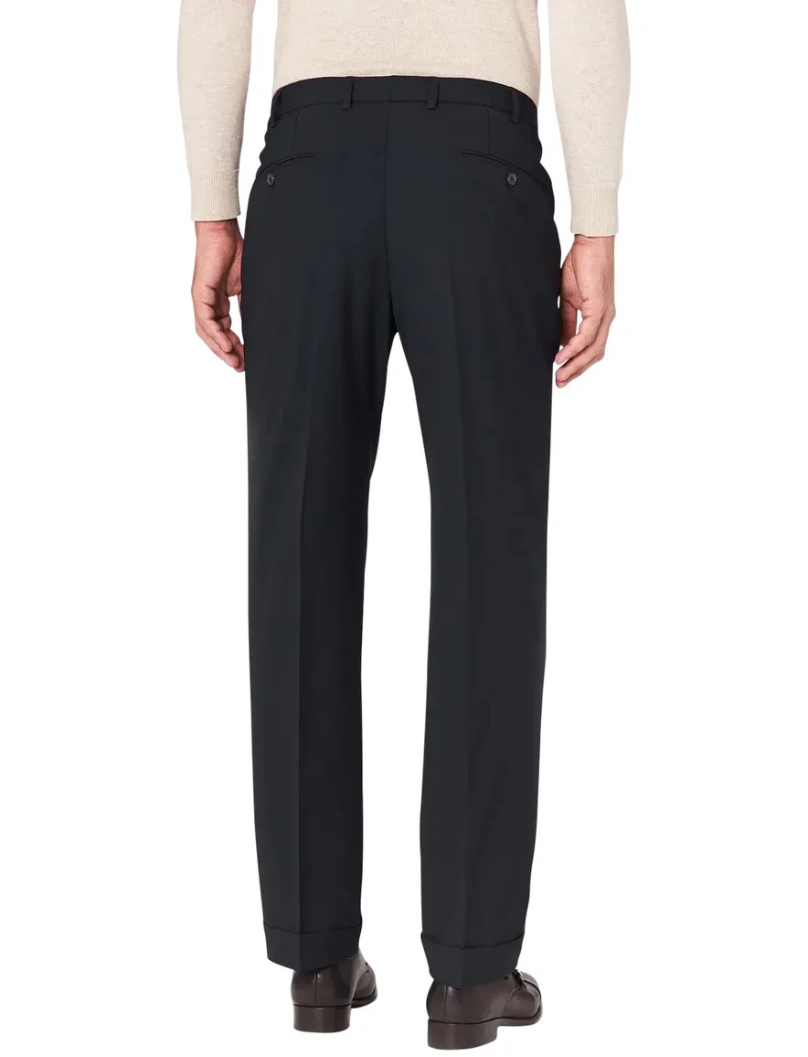 Hiltl wollen pantalon Milano U donkerblauw stretch classic fit