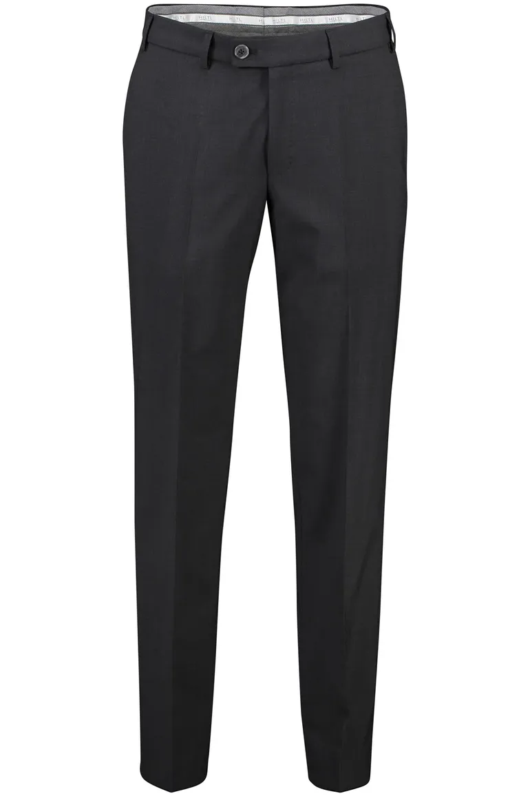Hiltl wollen pantalon grijs effen