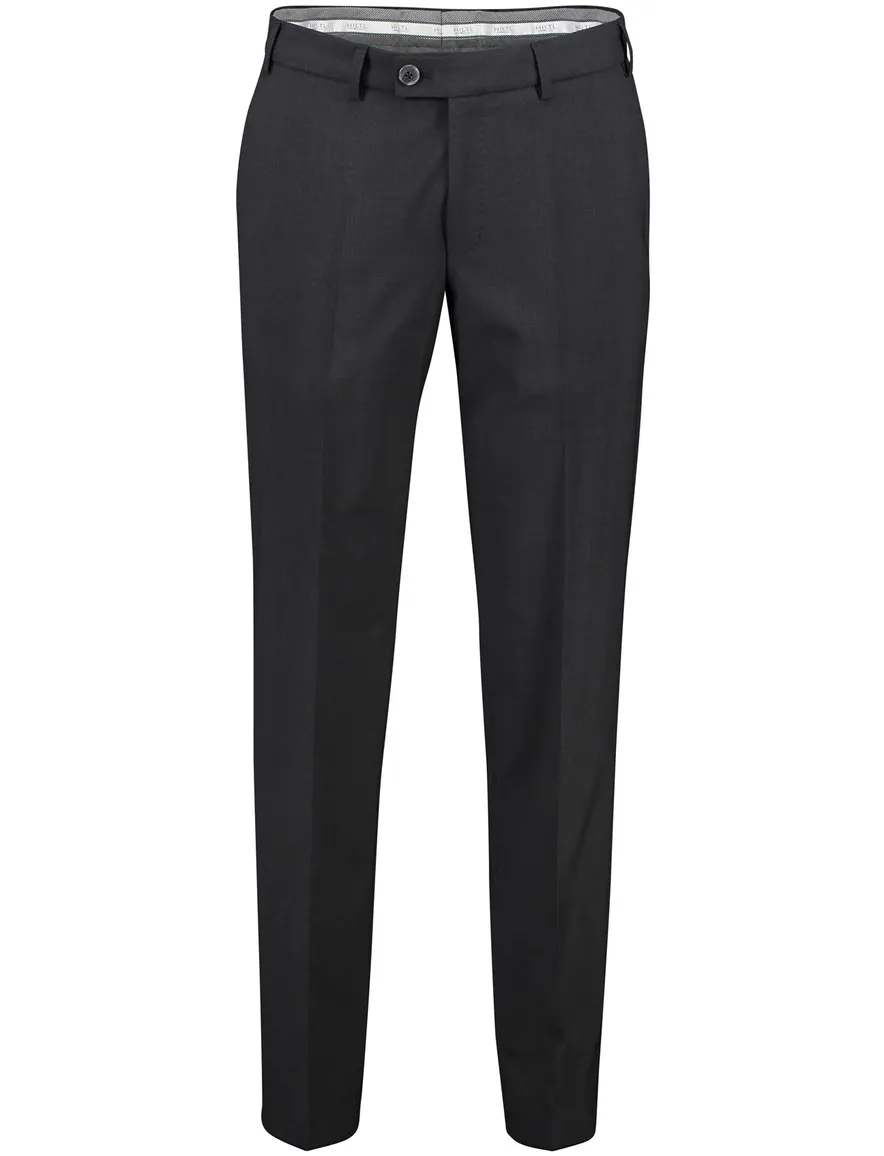 Hiltl wollen pantalon grijs effen