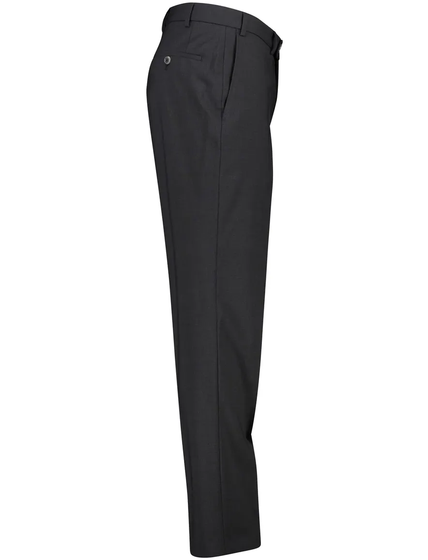 Hiltl wollen pantalon grijs effen