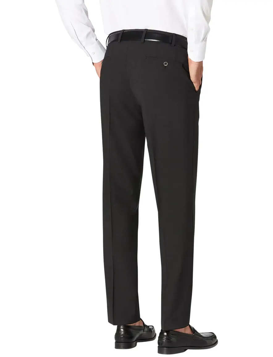 Hiltl wollen pantalon grijs effen