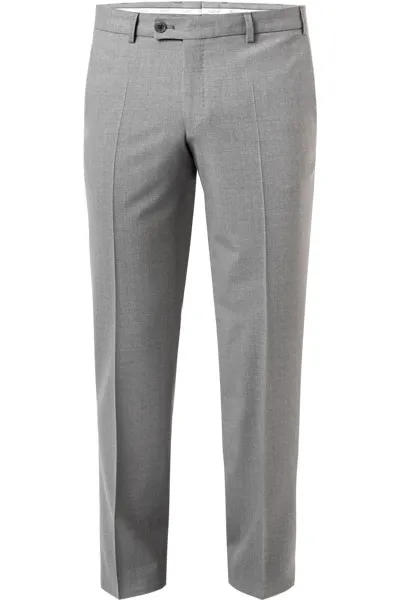 Hiltl wollen pantalon lichtgrijs normale fit